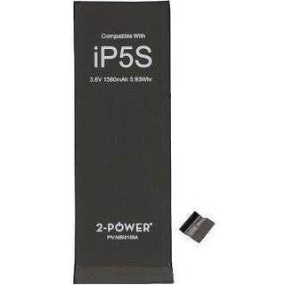 2-Power Batteri til Apple iPhone 5S