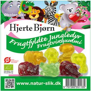 Frugtfyldte Jungledyr Ø - 100 g.