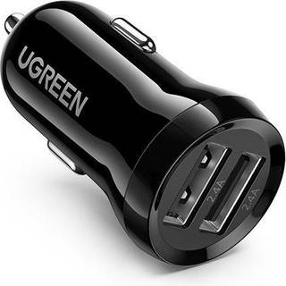 Ugreen biloplader 2x USB 24W 4.8A sort (50875)