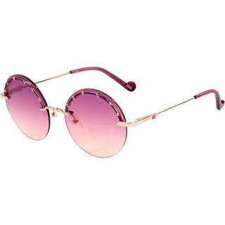 Liu Jo Kvinde LJ3100S 718 Solbriller Metal Guld Violet Rund Normal Skygge
