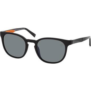 Timberland Mand TB9274 02D Solbriller Plast Sort-opaque Grå Rund Polariseret