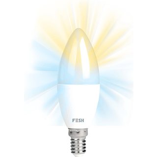 FESH Smart Home LED Kertepære - Kold/varm E14 5w Ø 37
