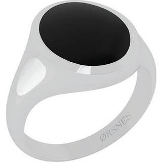 Smykkekæden Sterling Sølv Ring med Sort Onyx