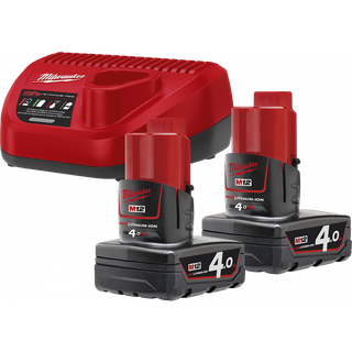 Milwaukee M12 NRG-402 Opladningspakke