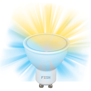 FESH Smart Home LED Spot  - Kold/varm Gu10 5w Ø 50