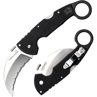 Tiger Claw foldekniv, savtakket