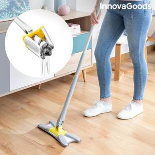 Mikrofiber gulvmoppe med automatisk vridefunktion type X Twop InnovaGoods