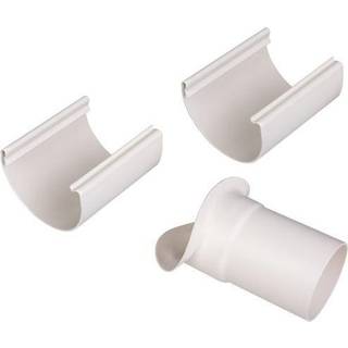 Plastmo justerbart tudstykke, PVC, hvid - nr. 11/Ø75 mm