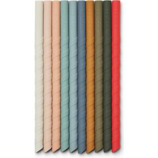 Liewood Multi Mix Sugerør Timoti Silikone (10-pak)