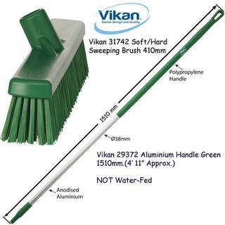 Vikan Aluminiumsskaft 1510 mm Ø31mm Grøn (29372)