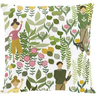 Arvidssons Textil Trädgård pudebetræk 47x47 cm Grøn