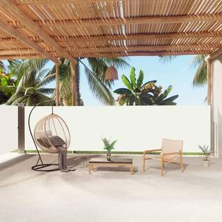 sammenrullelig sidemarkise 160x1000 cm cremefarvet