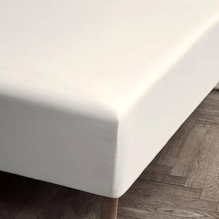 Juna Percale Boxlagen 160 X 200 X 30 cm. - Hvid