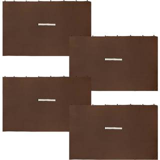 Sunnydaze 4 -delt sidev?gss?t - udend?rs 80 tommer h?j x 103 tommer bred polyester stof lysthus gardiner