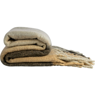 Byon Plaid Throw Check Mixed beige One Size