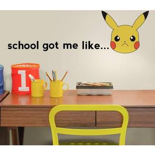 Pokemon PIKACHU Faces Wallstickers