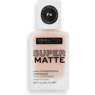 Revolution Relove Super Matte Foundation Langtidsholdbar matterende foundation Skygge F4 24 ml - 24 ml