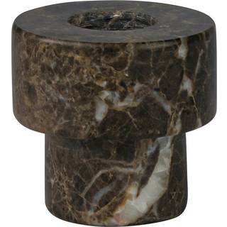 Mette Ditmer Marble lysestage 5 cm Brun