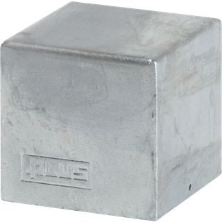 PLUS Cubic stolpehat, stål, 71 x 71 mm