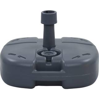 Flytbar Parasolfod Sand- Eller Vandfyld Grå