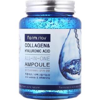 Farmstay Collagen & Hyaluronic Acid All-In-One Ampoule Vitaliserende hudserum 250 ml - 250 ml