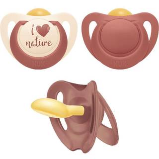 NUK for Nature sutteflaske latex rød 18-36m
