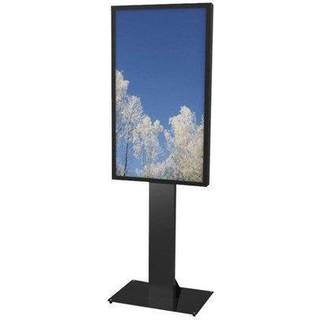 HI-ND Digital Signage Floorstand with glass decor pillar