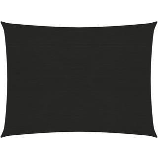 Solsejl 2X2,5 M 160 G/M² Hdpe Sort - 2 x 3.5 m