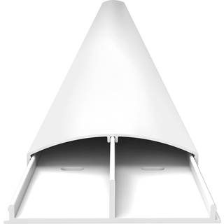 Multibrackets Cable Cover SS White 75mm W - 1100mm L - Kabelskjuler (liggende profil), hvid