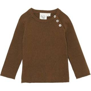 Flöss Flye Strikket Trøje Solid Walnut 68 cm  Brun  68 cm  Unisex