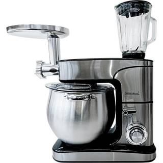 Royalty Line 3-i-1 Køkkenmaskine 2800W / 12L Hakker/Blender/Røre - Rustfrit stål