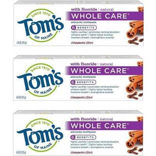 Tom's of Maine Whole Care Naturlig fluoridtandpasta kanel og nellike 113 g