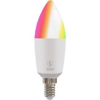 SiGN Smart Dæmpbar RGB LED-lampe C37 4,5W E14