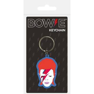 David Bowie Rubber Keychain Aladdin Sane 6 cm