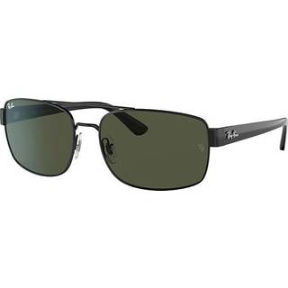 Ray - Ban Mand RB3687 002/31 Solbriller Metal Sort Grøn Pillow Normal