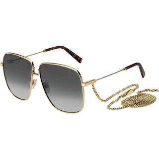 Givenchy Kvinde GV 7183/S J5G/9O Solbriller Metal Guld Grå Firkantet Normal Skygge