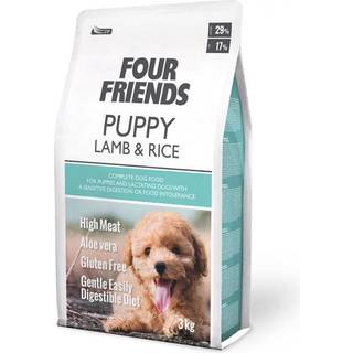 FourFriends Hvalpe Lam Og Ris - 3 kg
