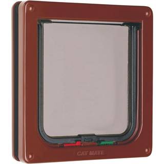 Petmate 4-Way Locking Cat Flap - Brown