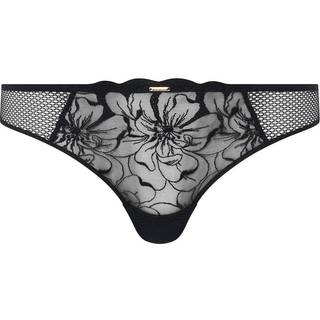 Chantelle Fleurs tanga trusse, sort, Størrelse: 40, Dame