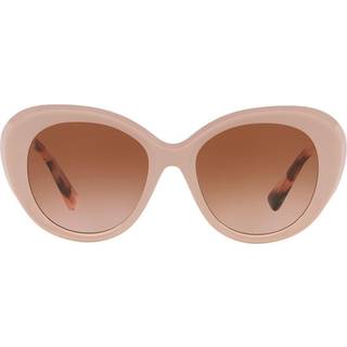 Valentino Kvinde VA4113 517413 Outlet solbriller Plast Rosa Brun Rund Normal Skygge