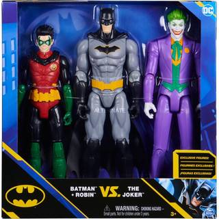 Batman actionfigurer 3-pak - Batman og Robin vs The Joker - 30 cm