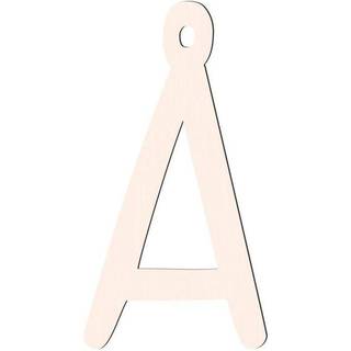 Sebra bogstaver i træ A - Å - Birchbark beige Å