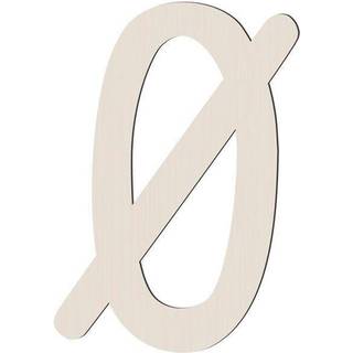 Sebra bogstaver i træ A - Å - Birchbark beige Ø