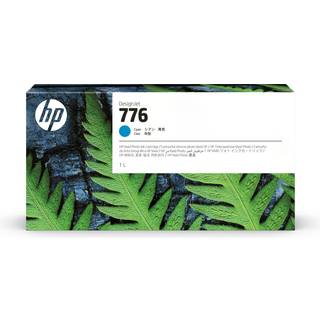 HP 776 blækpatron, 1 liter, Cyan