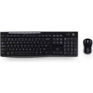 Logitech MK270 Wireless Combo - keyboard and mouse set - Czech - Tastatur & Mus sæt - Tjekkisk - Sort