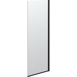 Scanbad Match D fast brusevæg, B67-69 cm, H197,5 cm, sort/klart glas