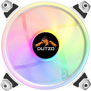 DUTZO KURA 120 White ARGB - Kabinet køler - 120mm - Hvid med RGB - 24 dBA