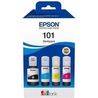 Epson 101 Multipack - 4-pack - black yellow cyan magenta - original - ink tank - Blækpatron Cyan