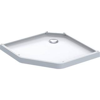 Ifö Showerama Brusebad bakke marmoreret, lakeret, stenharpiks B=90 cm, L=80 cm