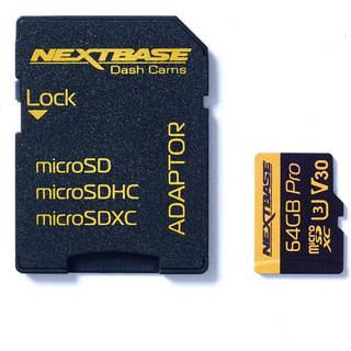 NextBase 64GB U3 Micro SD kort med adapter